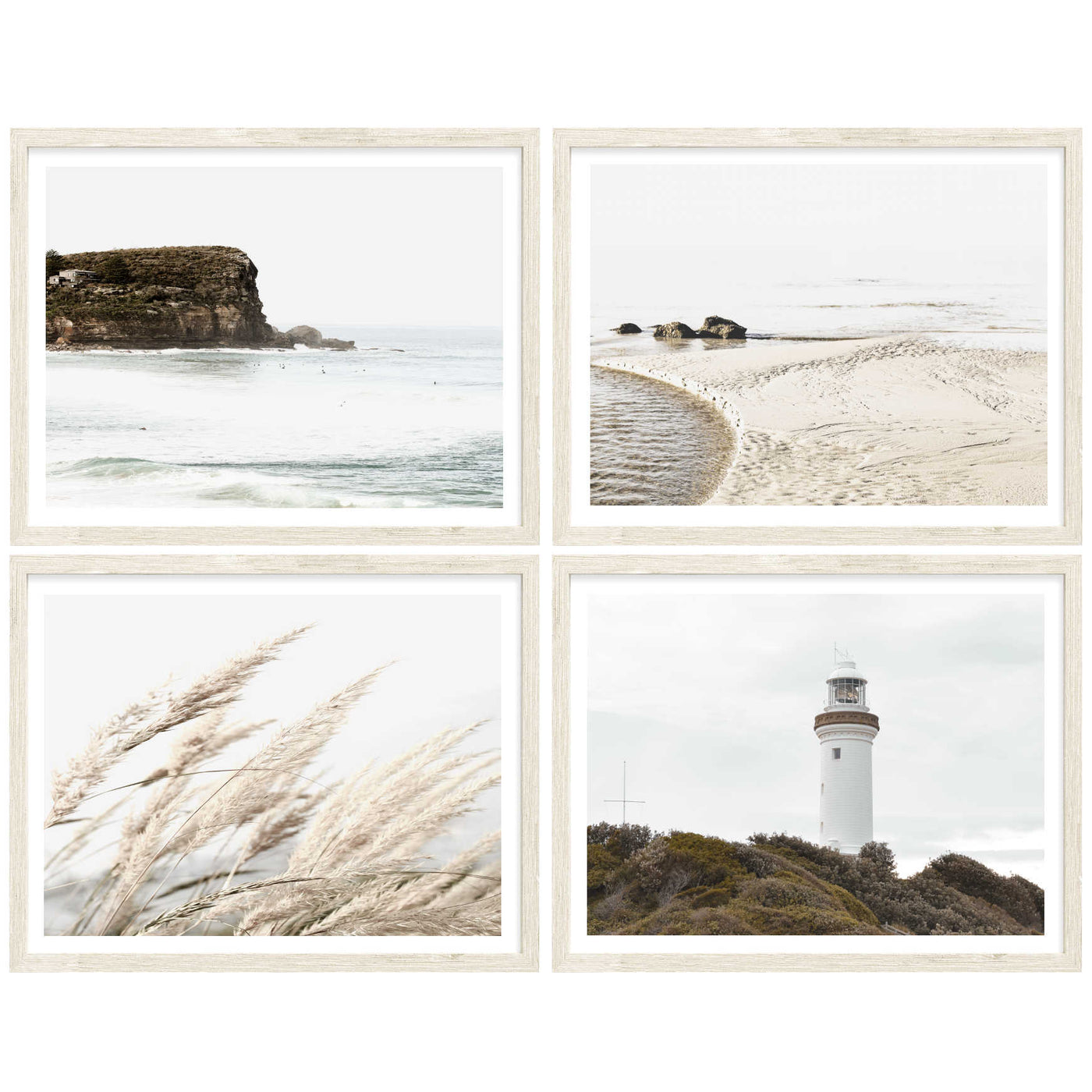 Norah Lighthouse - Set of 4 | Coastal Wall Art Prints