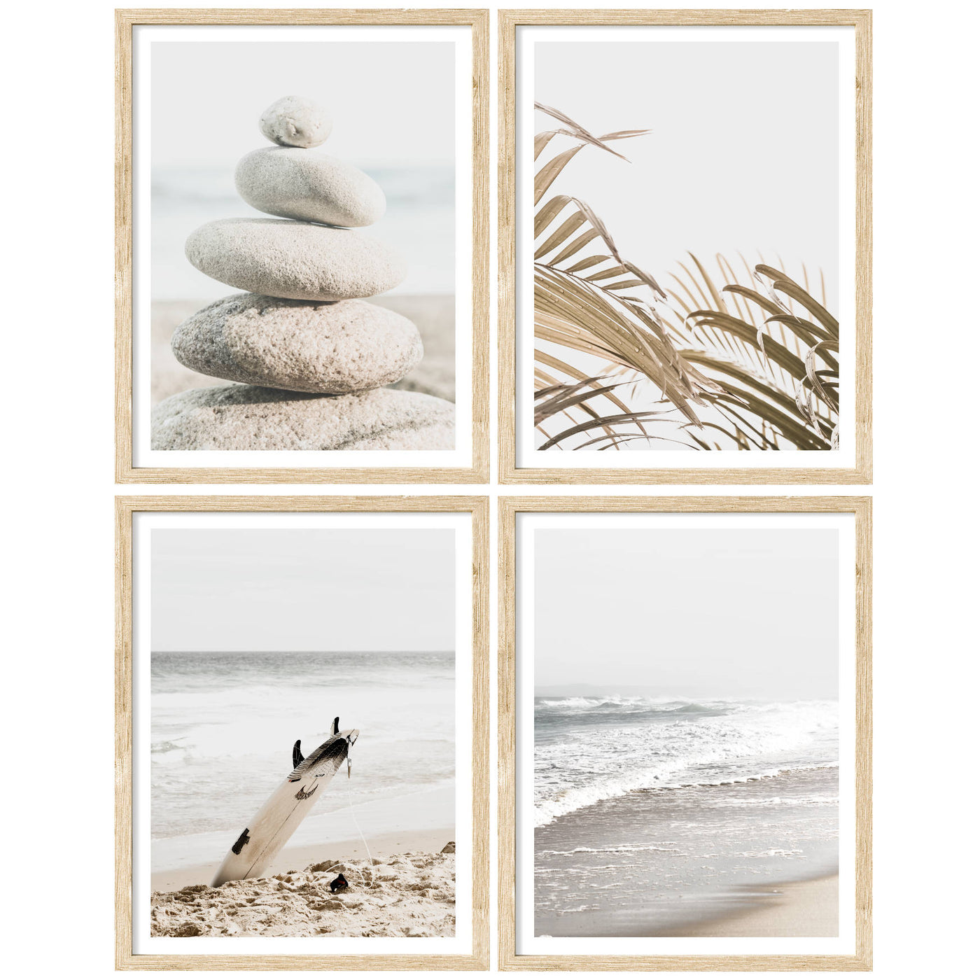 Surfside Vibes II - Set of 4 | Coastal Wall Art Prints