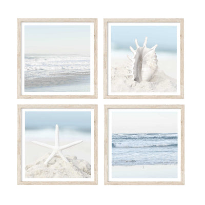 Beach Vibes- Set of 4 | Beach Wall Art Prints