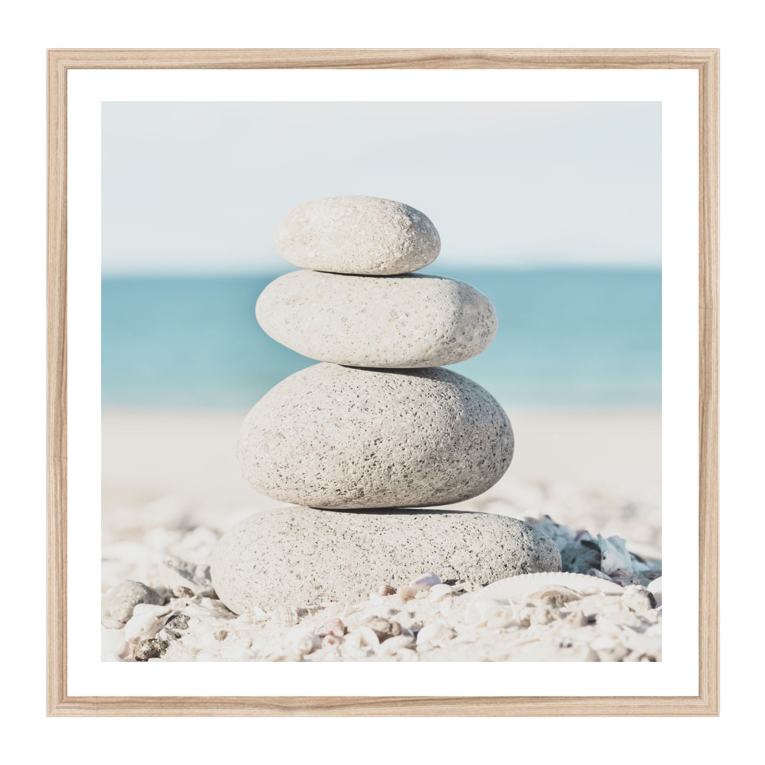 Beach Pebble Stack | Coastal Wall Art | Canvas Print or Art Poster ...