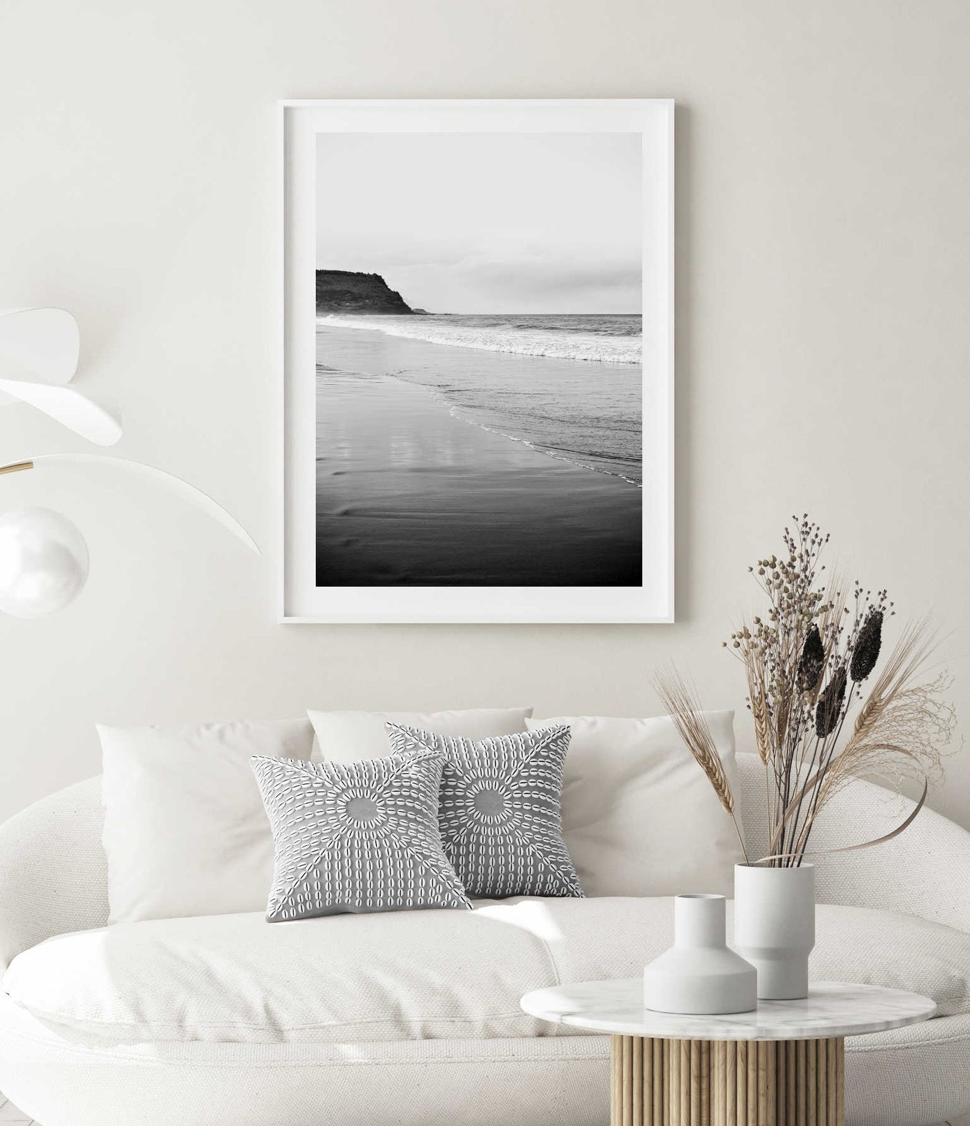Garie Beach Black & White | Coastal Wall Art Print