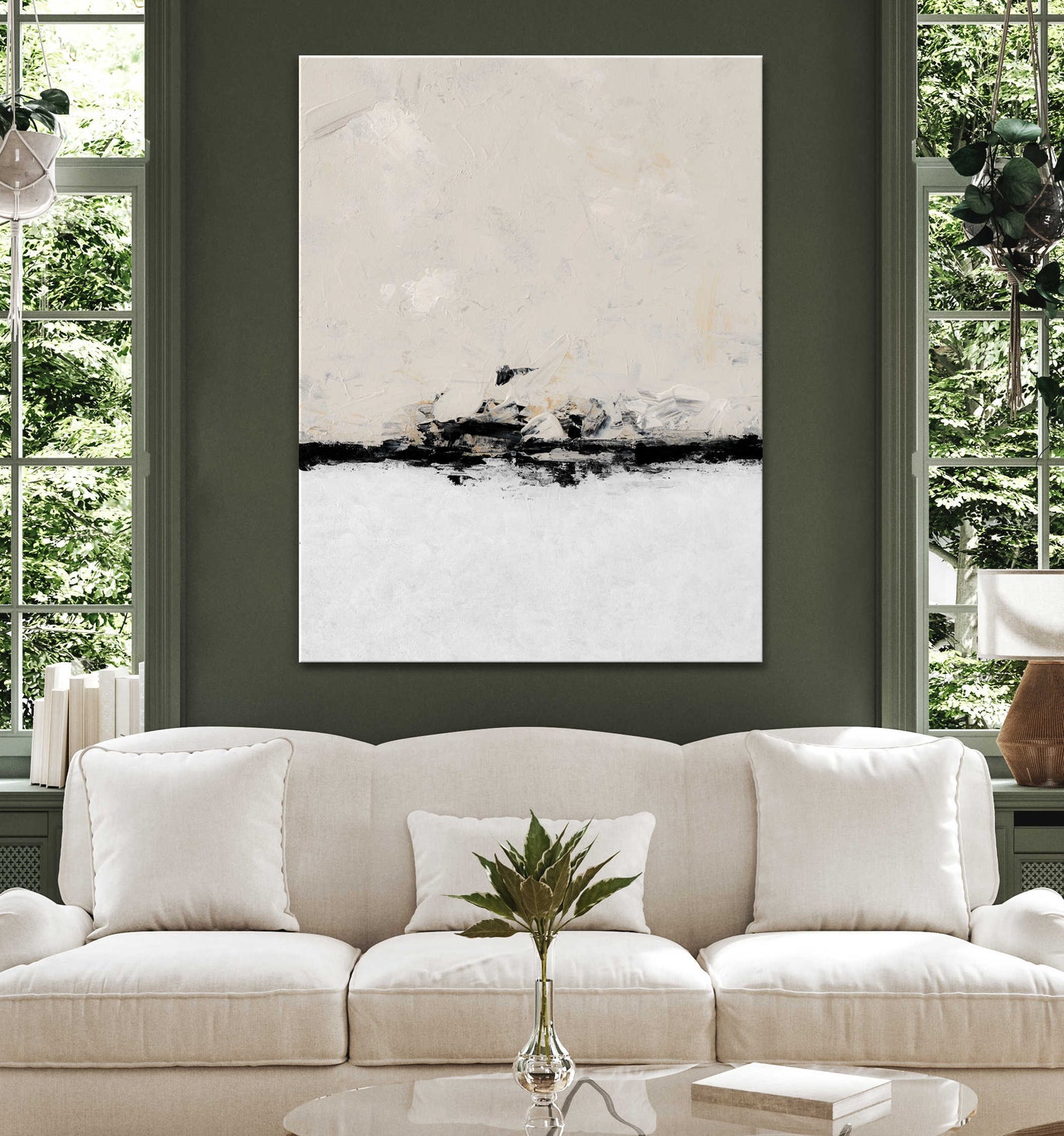 Ligne De Rivage No. 10 | Abstract Wall Art | Stretched Canvas Print