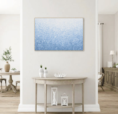 Frosted Shimmer | Abstract Wall Art | Framed Canvas Print