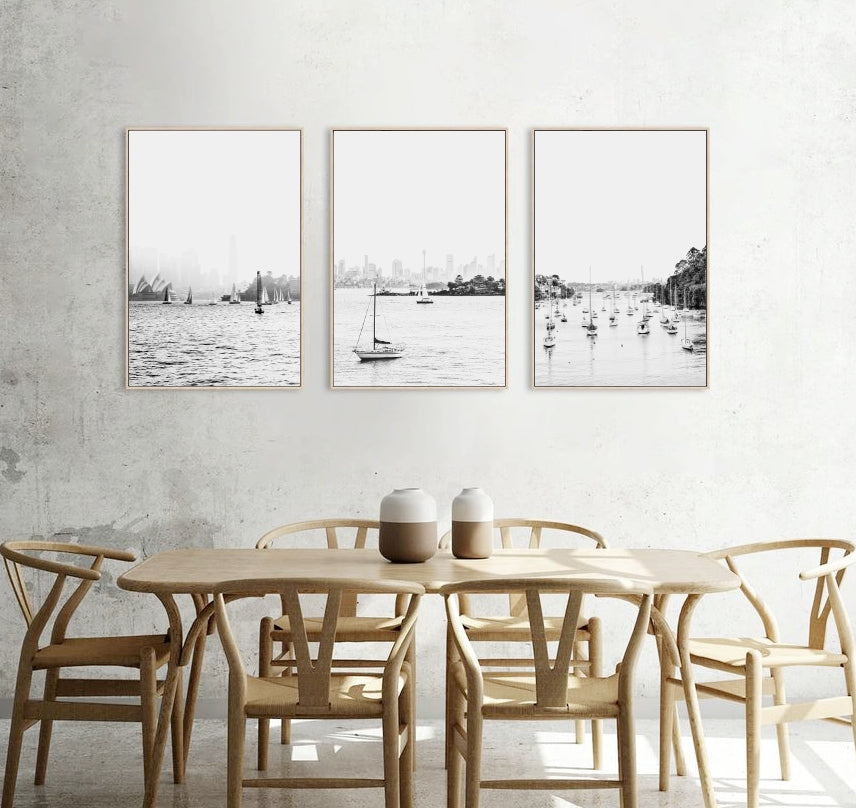 Sydney wall art, minimalist black & white prints | arrtopia 