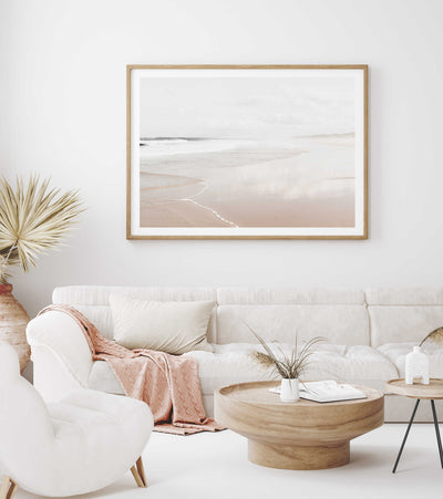 Pelican Beach II | Coastal Wall Art Print