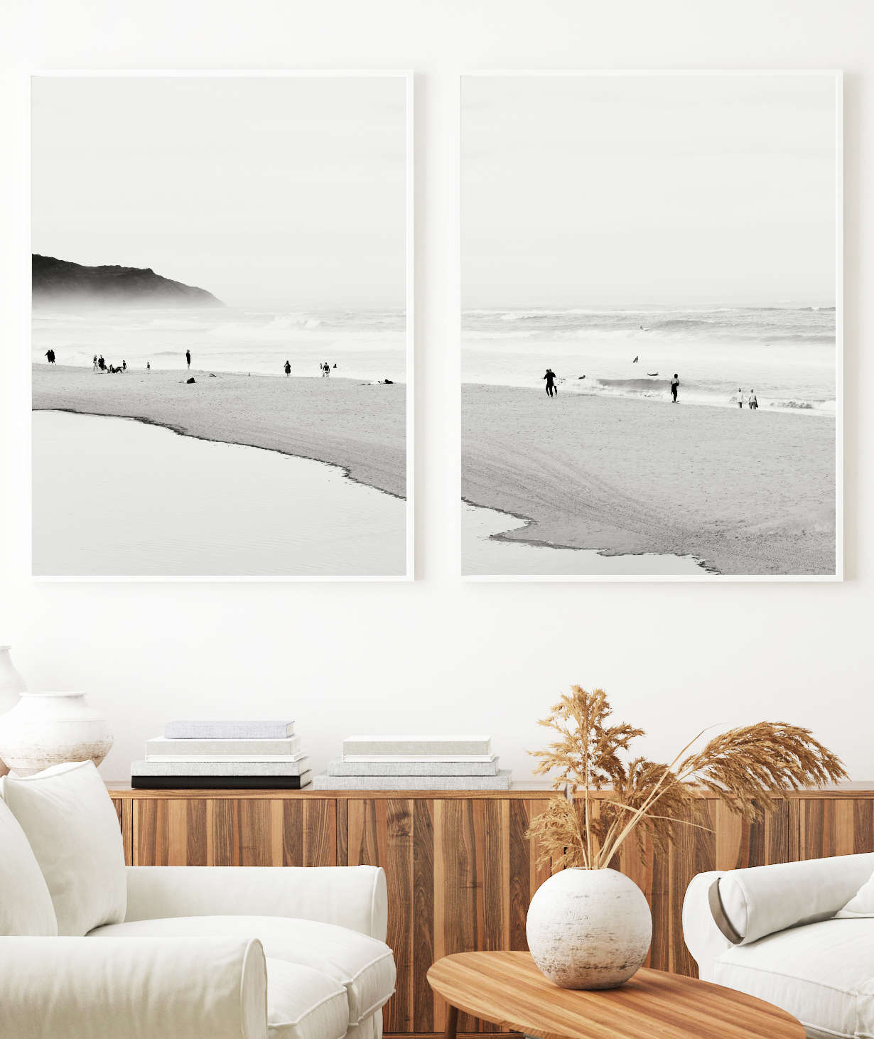 Beach Wall Art, Black & White Coastal Prints | arrtopia