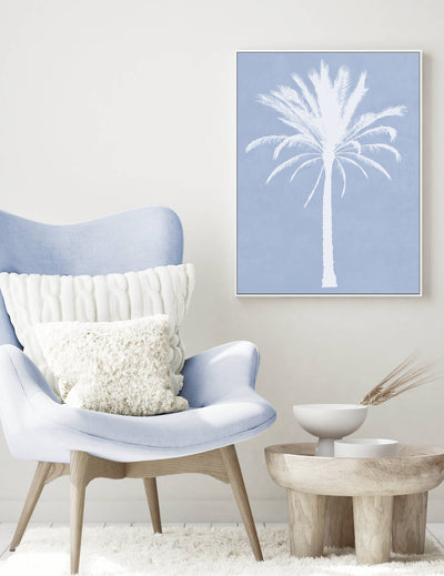 Palm Silhouette III | Palm Wall Art | Framed Canvas Print