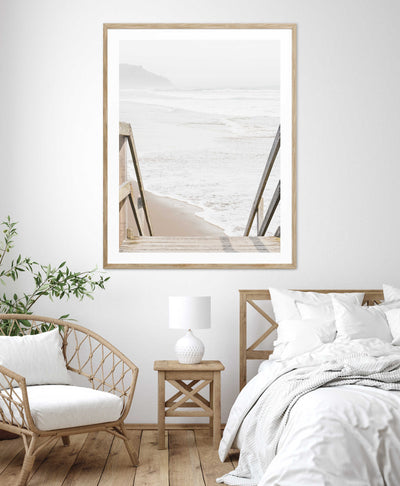 Beach Steps II | Coastal Wall Art Print