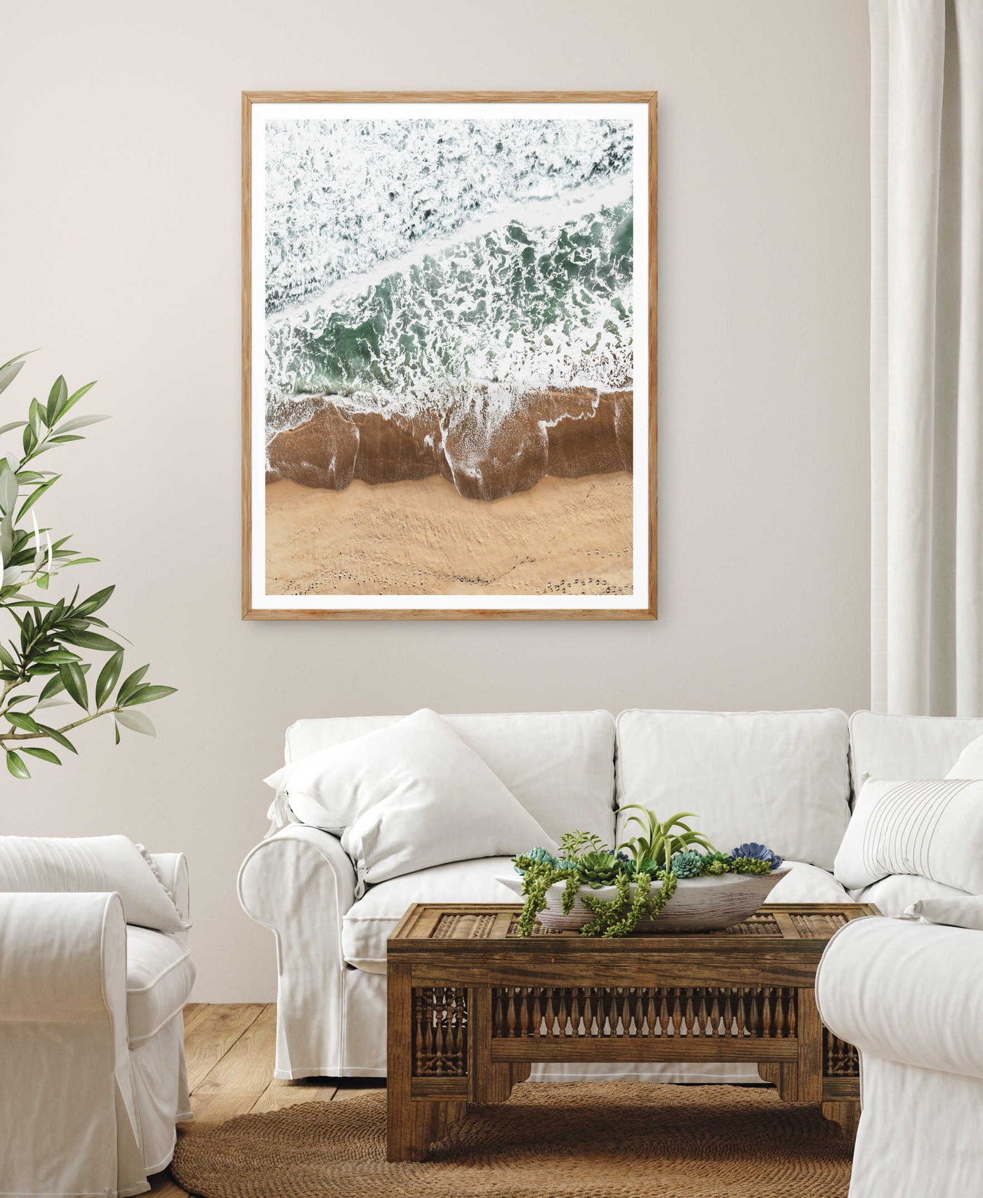 Aerial Shores | Beach Wall Art Print