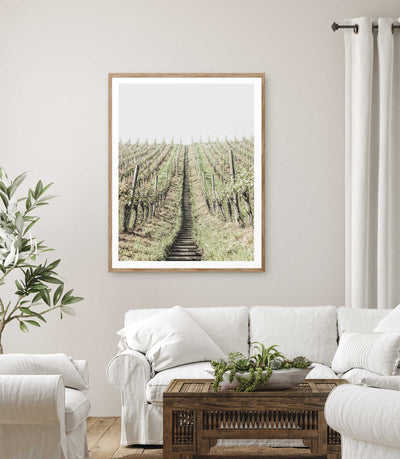 Vineyard II | Landscape Wall Art Print