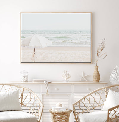 Carmel Beach | Coastal Wall Art | Framed Canvas Print