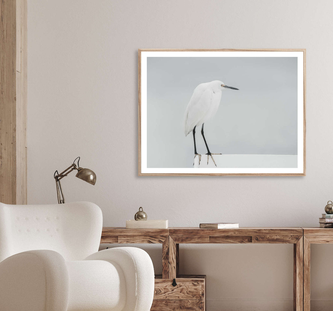 White Egret | Nature Wall Art Print