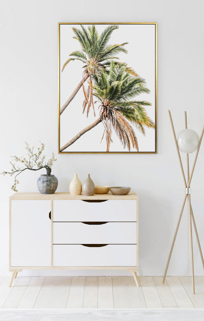 Senegal Palms | Palm Wall Art | Framed Canvas Print