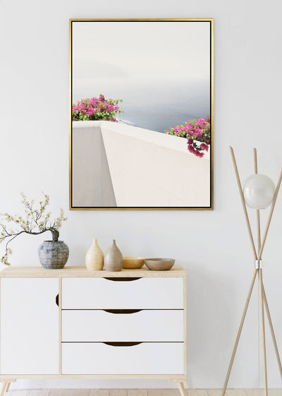 Santorini View No 5 | Travel Wall Art | Framed Canvas Print