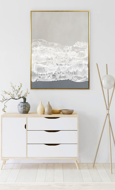 Rêve Blanc | Abstract Wall Art | Framed Canvas Print