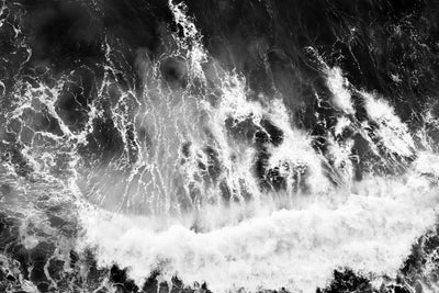 Black and White Aerial Wave
