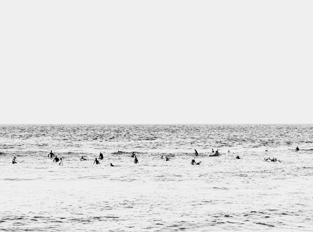 Byron Bay Surfers Black & White