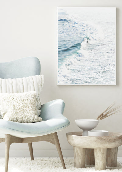 Pastel Coastal Wall Art, Surfing Photography Print, Extra Large Wall Decor | arrtopia