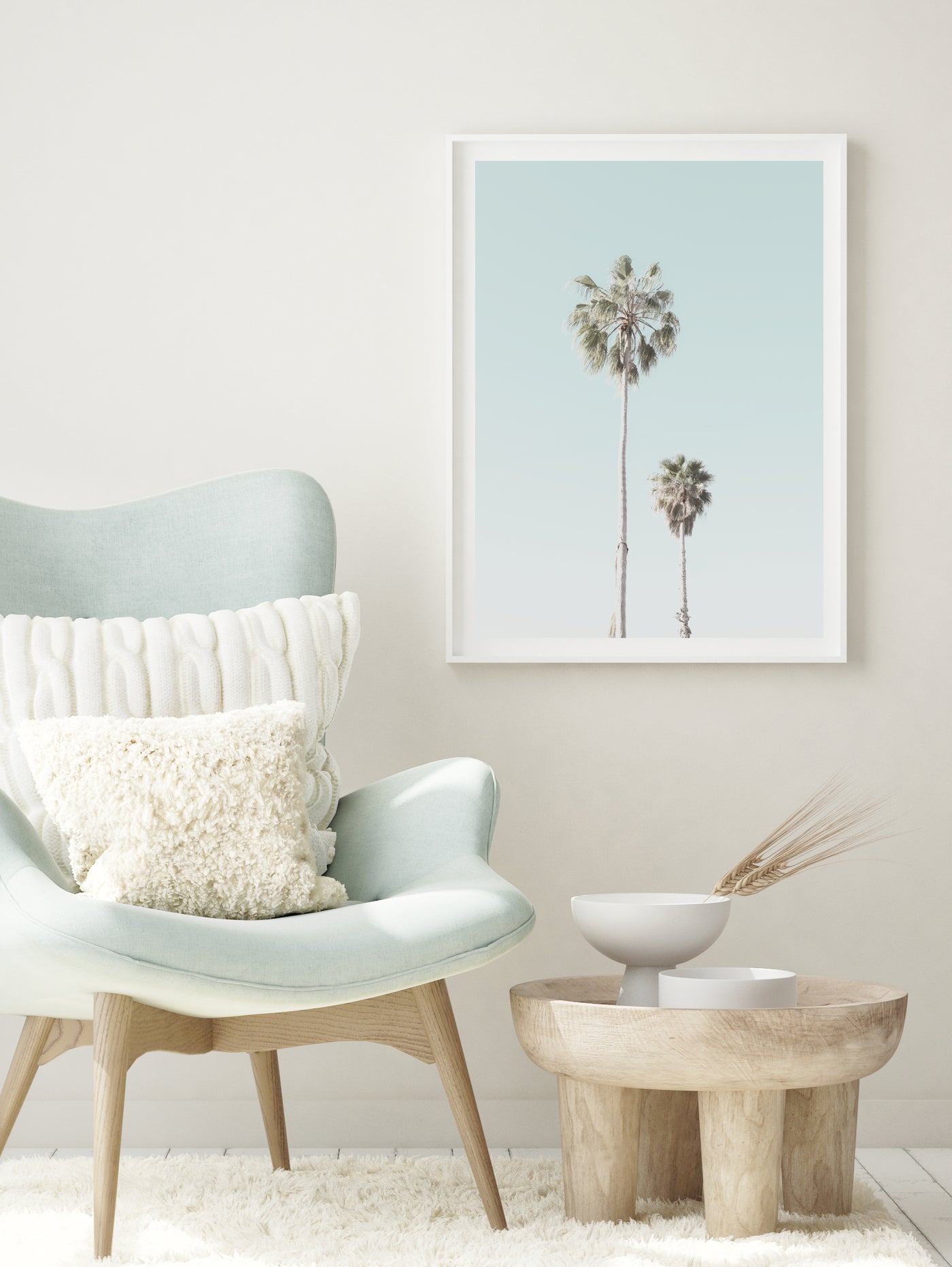 minimalist palm tree wall art print | arrtopia