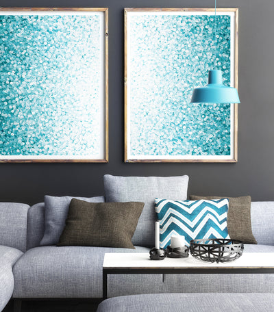 set of 2 prints, large abstract wall art | arrtopia