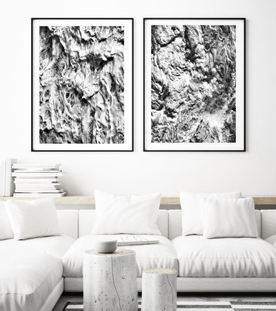 Abstract Wall Art, Contemporary Nature Textures Art Print Set, Ready-to-Hang Canvas, Extra Large Wall Decor | arrtopia