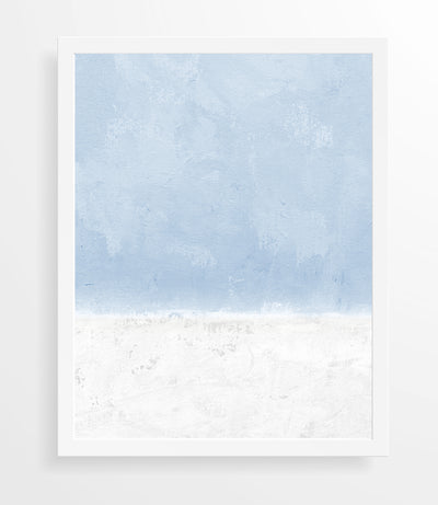 light blue abstract art print, minimalist wall art | arrtopia