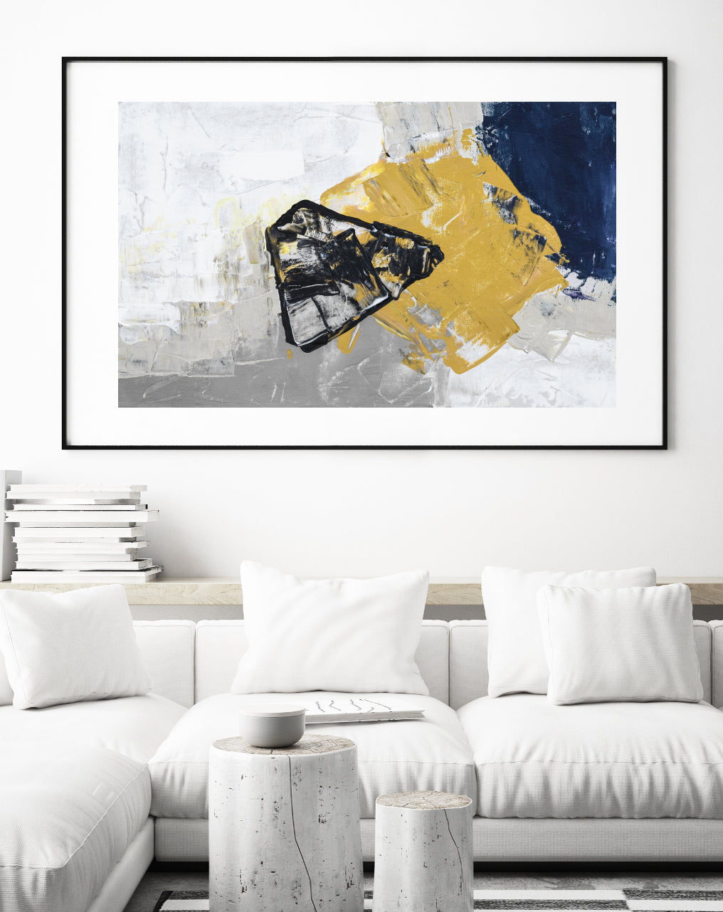 Abstract Wall Art, Contemporary Art Print, Ready-to-Hang Canvas Print, Living Room Over Sofa Wall Decor | arrtopia