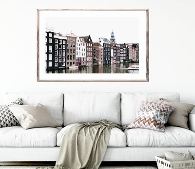 Amsterdam Photography, Architecture Wall Art, Europe Print, Large Living Room Wall Decor | arrtopia