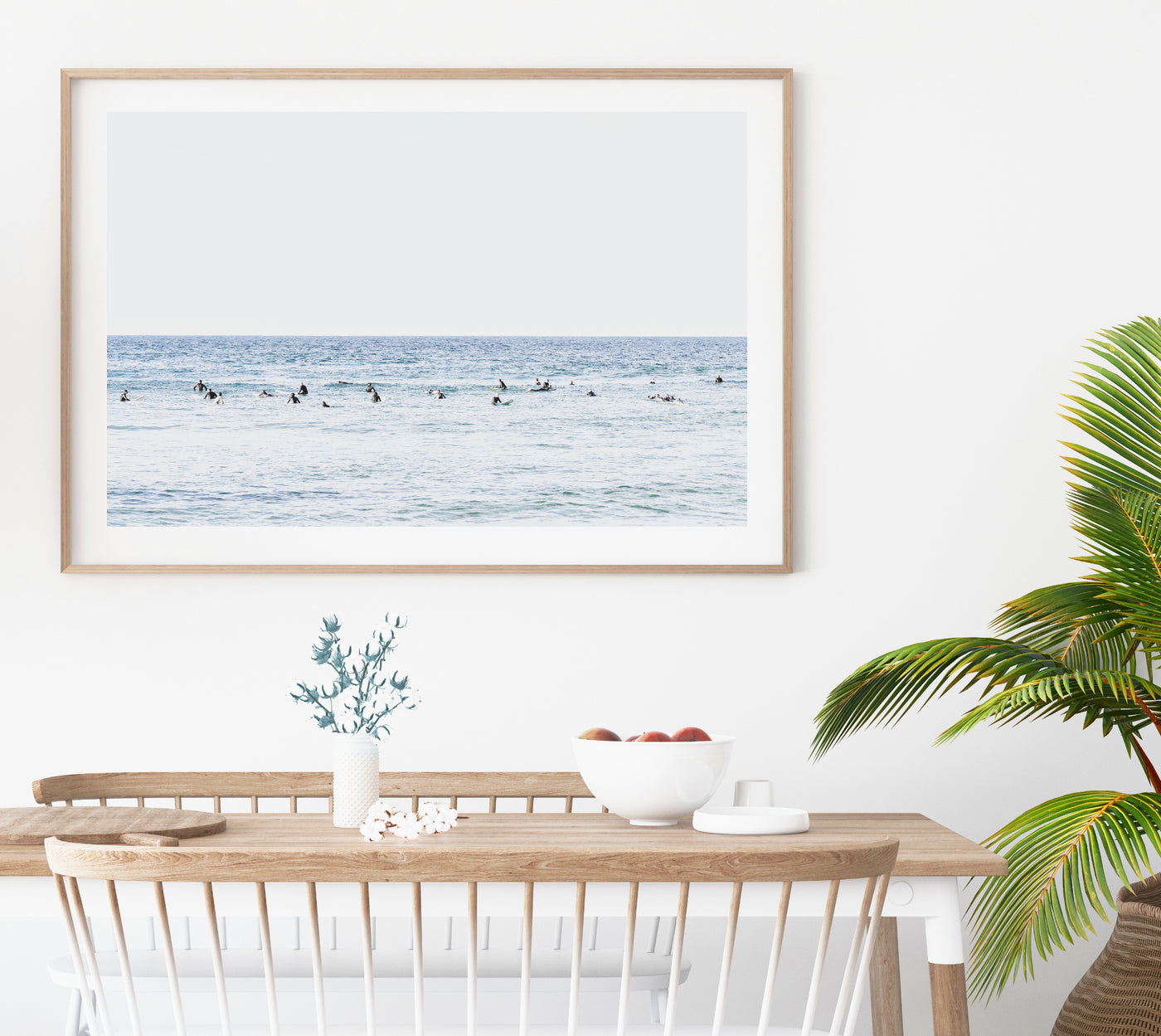 extra large surfing wall art print for dining room