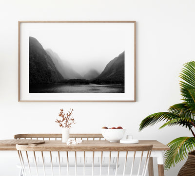 Milford Sound Black and White