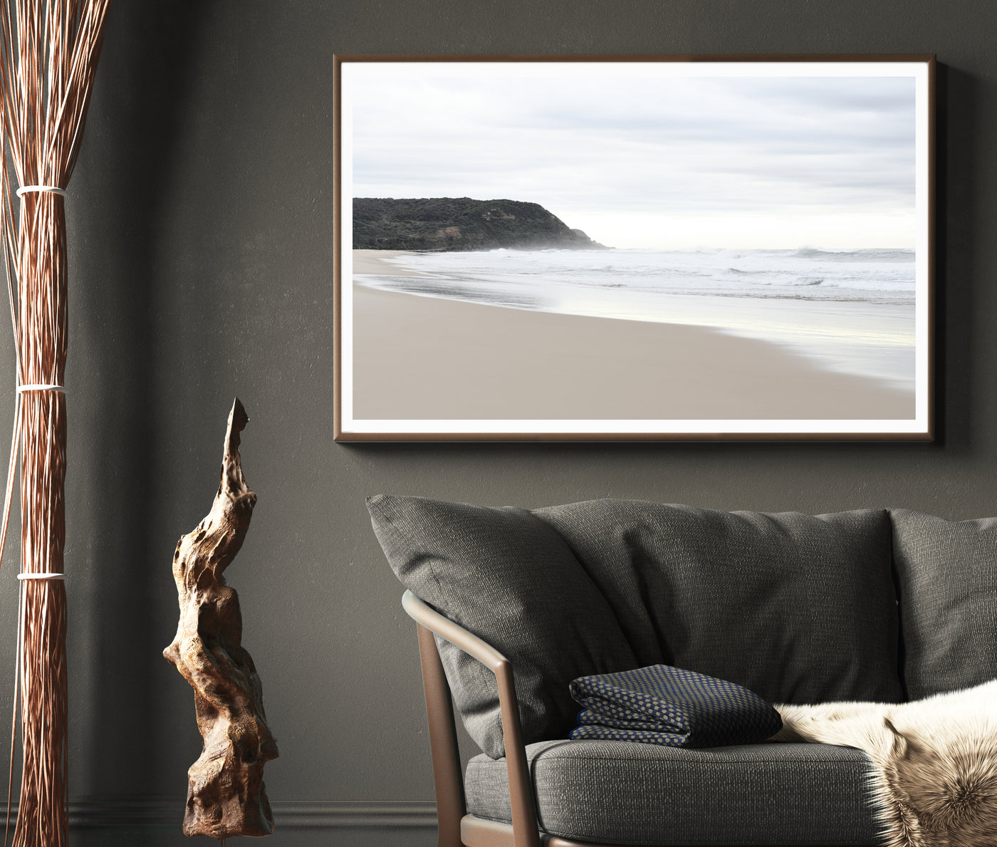 Beach Wall Art, Coastal Phootgraphy Art Print for Neutral Living Room | arrtopia