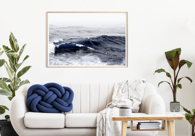 Ocean Photography Print, Coastal Wall Art, Extra Large Navy Wall Decor | arrtopia