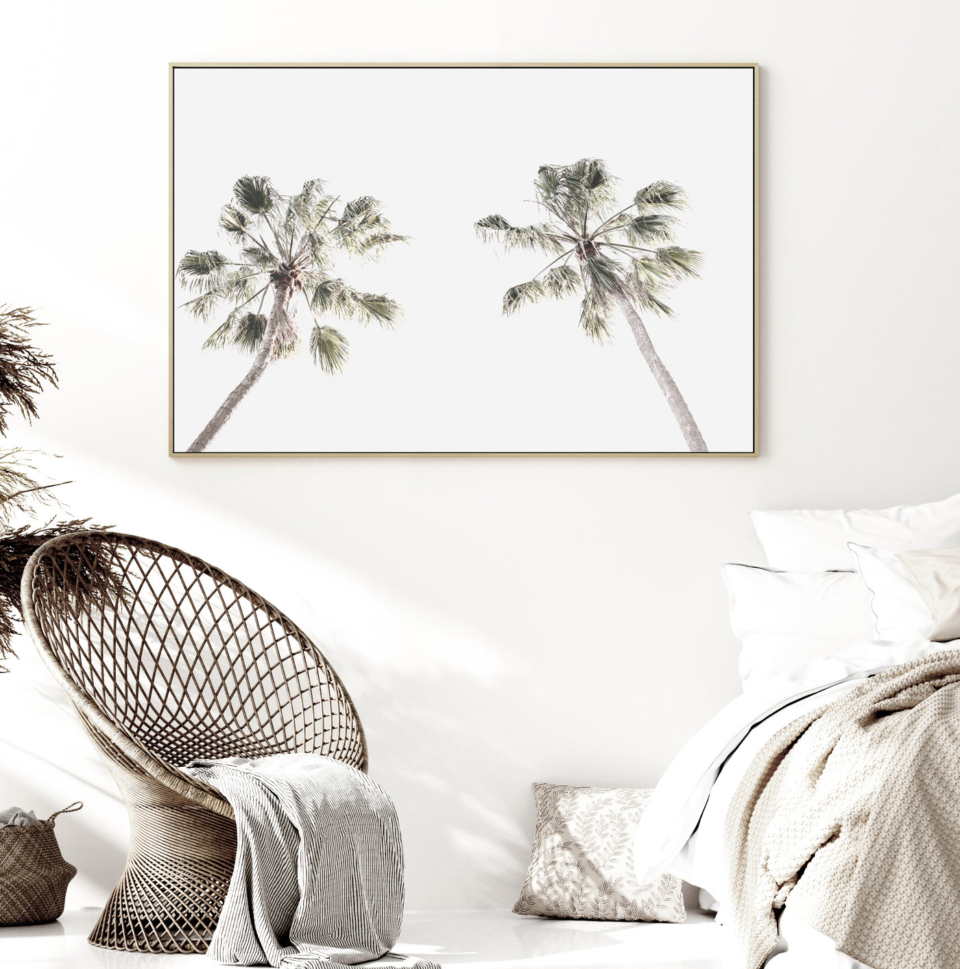 large minimalist palm tree canvas wall art print | arrtopia 