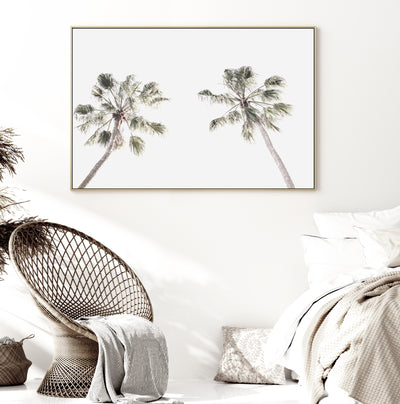 large minimalist palm tree canvas wall art print | arrtopia 