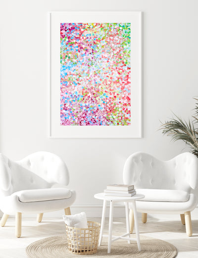 abstract wall art, colorful dot art print | arrtopia