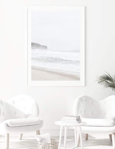 large beach wall art print for white living room | arrtopia