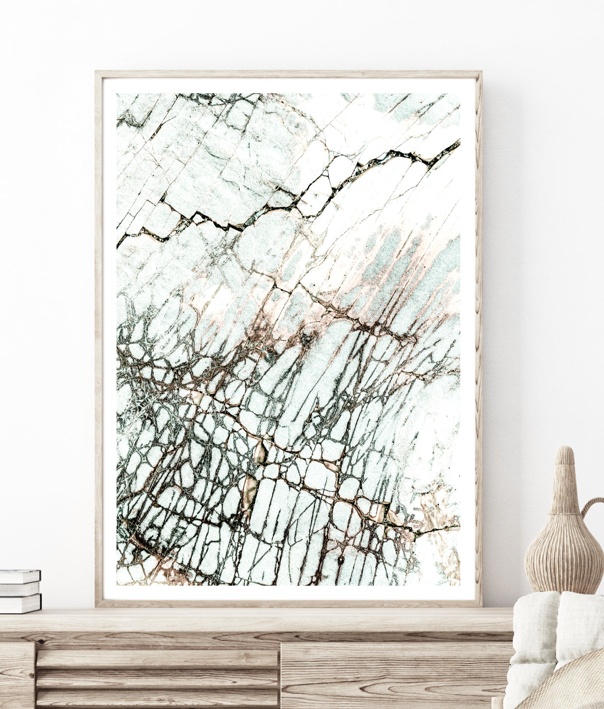 Abstract Wall Art, Contemporary Nature Textures Art Print, Ready-to-Hang Canvas, Extra Large Wall Decor | arrtopia