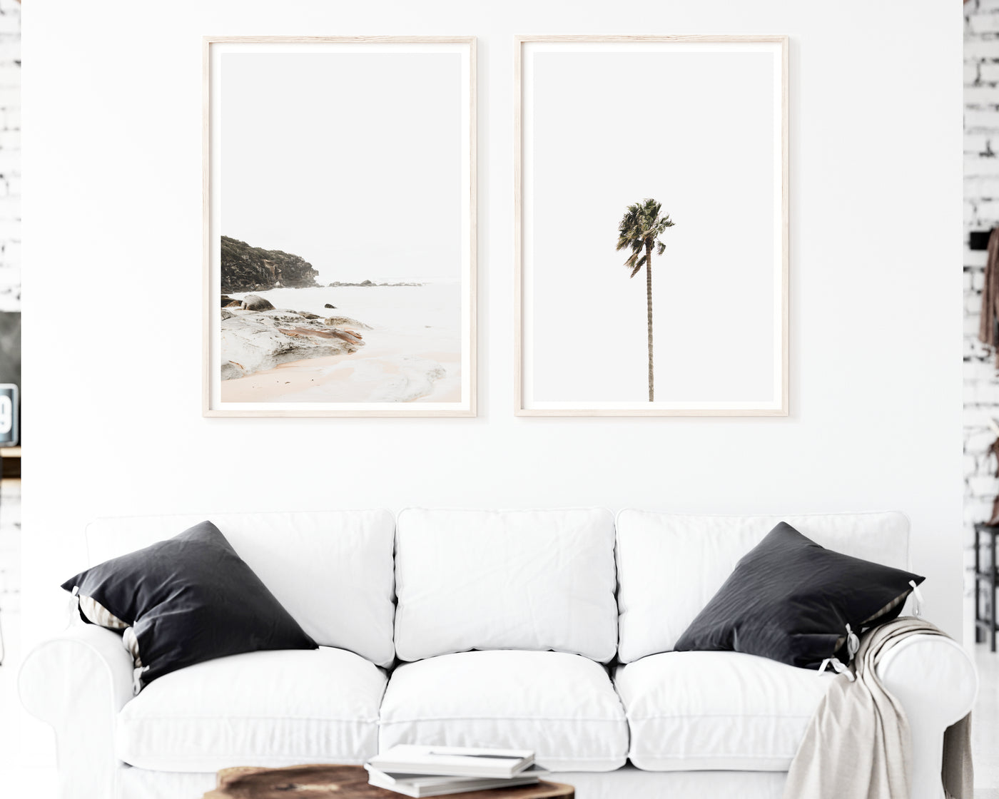 Coastal Landscapes Wall Art, Neutral Beach Photography Print, Extra Large Wall Decor | arrtopia