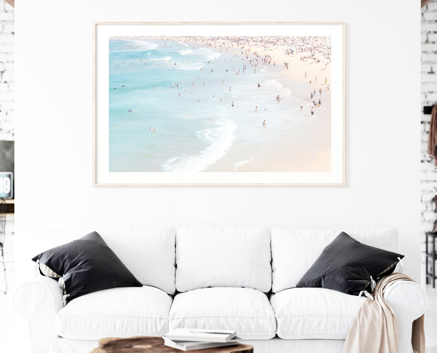 Aerial Beach Photography Print, Coastal Wall Decor, Extra Large Canvas Print | arrtopia