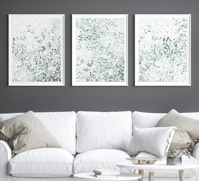 set of 3 prints, abstract dot wall art | arrtopia