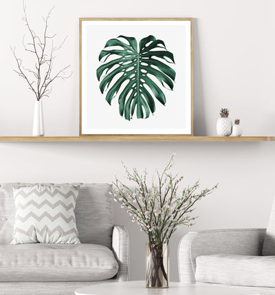 monstear leaf print, botanical wall art | arrtopia