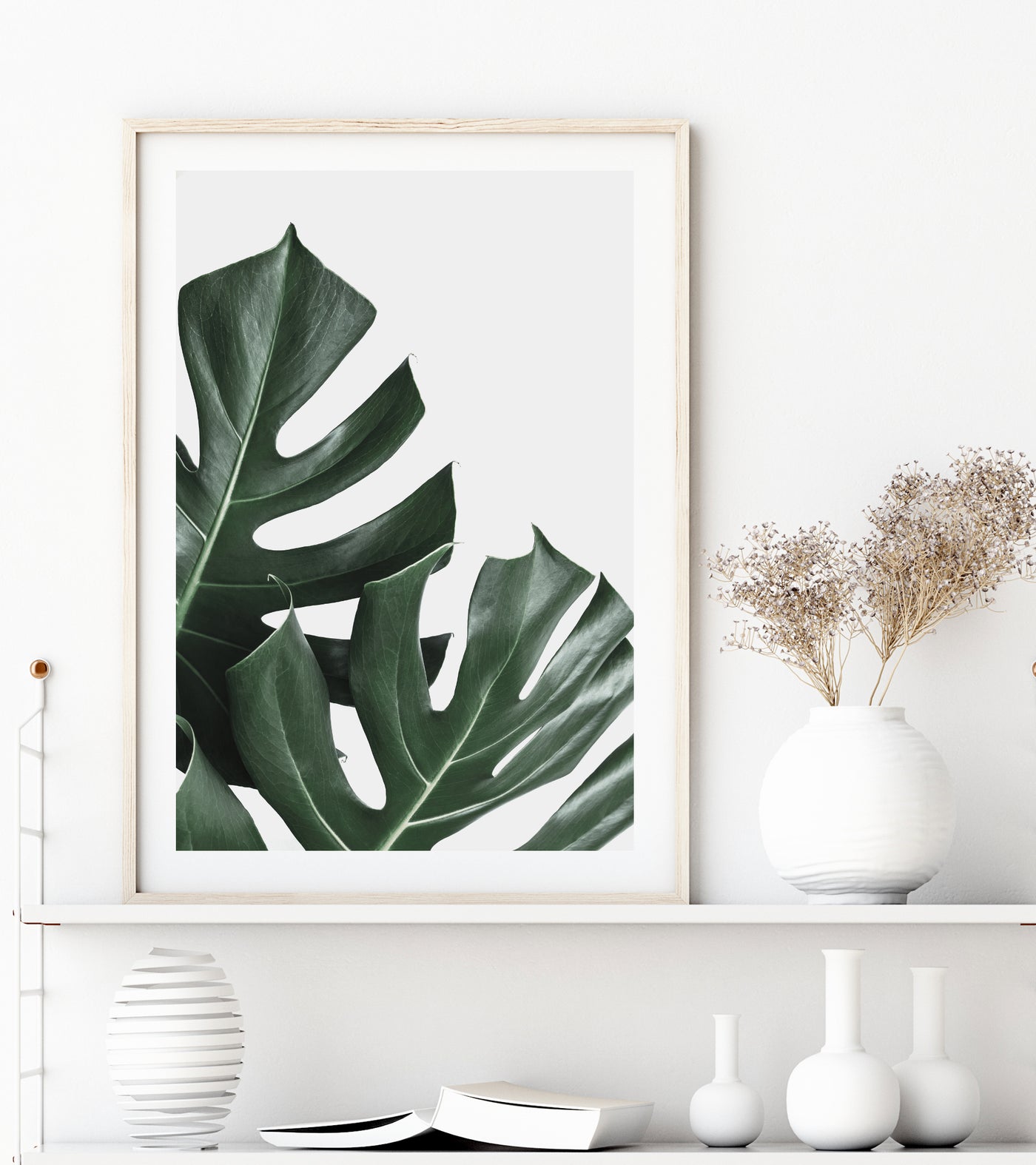 Botanical Wall Art, Monstera Leaf Print, Large Living Room Wall Decor | arrtopia