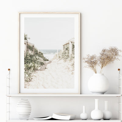Neutral Coastal Wall Art, Beach Photography Print, Extra Large Pastel Wall Decor | arrtopia