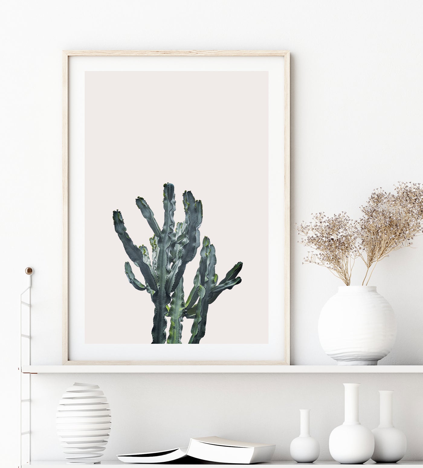 Succulent Wall Art, Cactus Print, Large Living Room Wall Decor | arrtopia