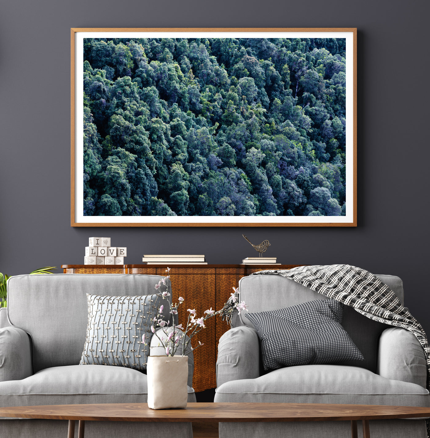 extra large forst wall art print, nature canvas prints for modern living room | arrtopia 