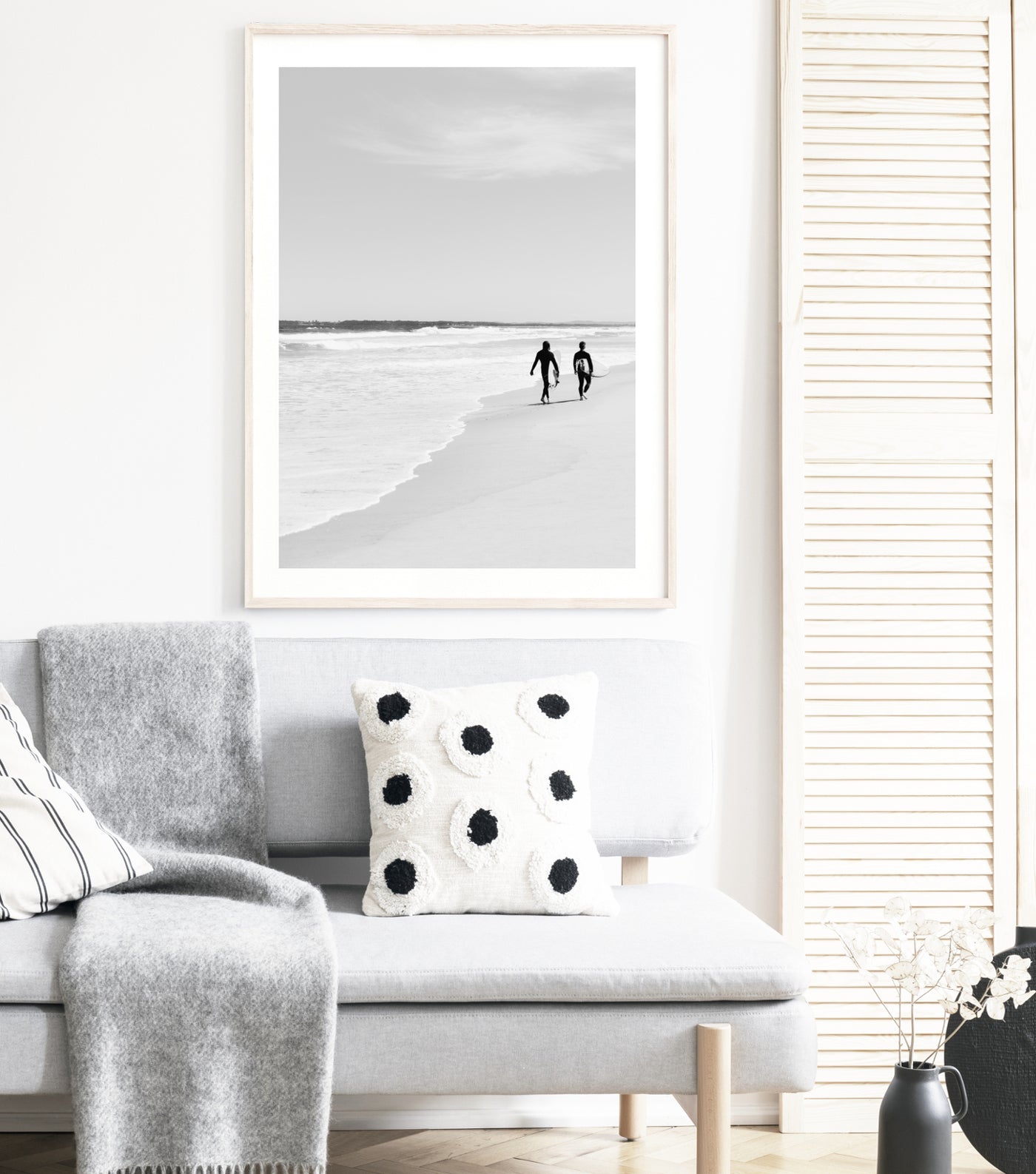 beach print, black & white surfing wall art | arrtopia 