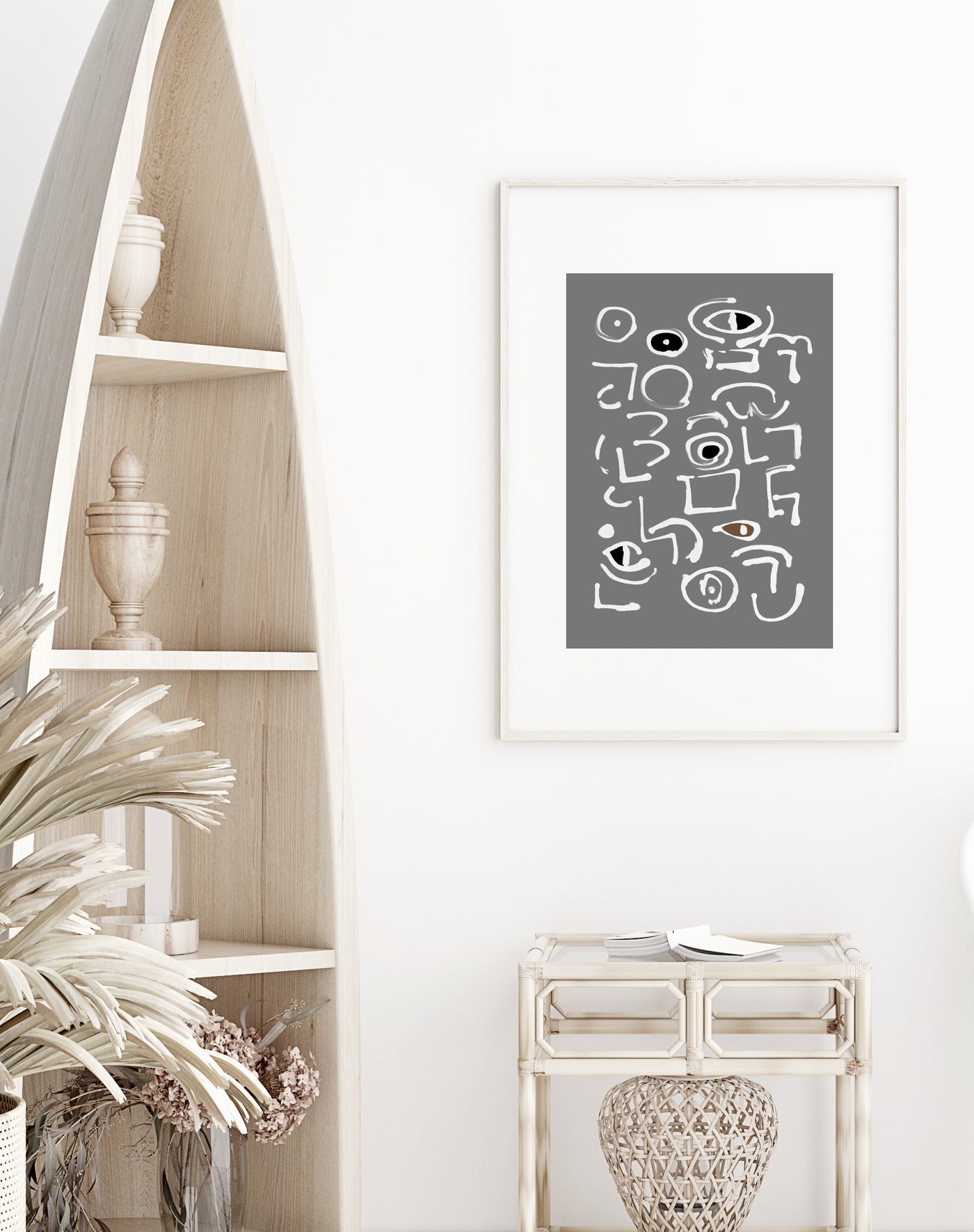 Abstract Wall Art, Whimsical Art Print, Trendy Living Room Design, Boho Wall Decor | arrtopia