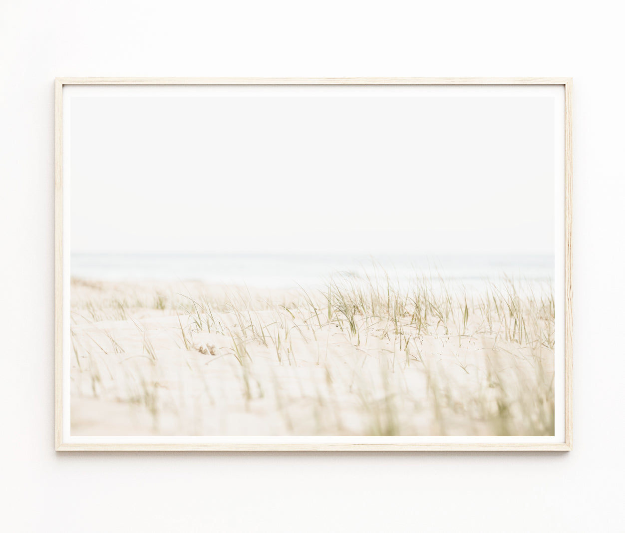 Neutral Coastal Wall Art, Beach Dunes Photography Print, Extra Large Wall Decor | arrtopia