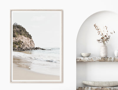 Coastal Art Print, Beach Photography, Neutral Wall Decor for Living Room | arrtopia