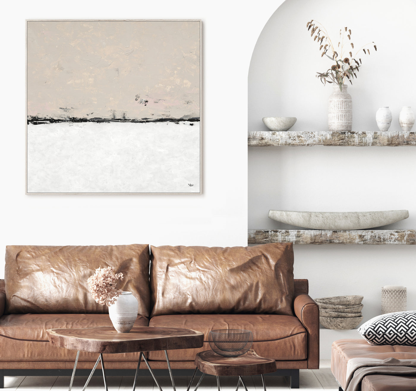minimalist abstract art print, oversized canvas wall art | arrtopia